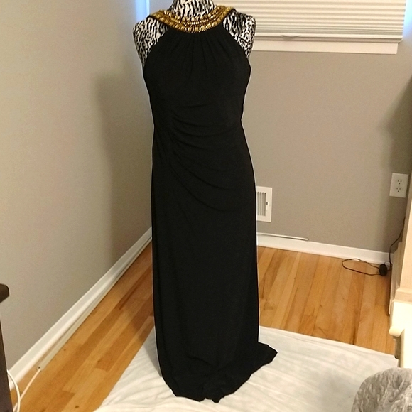 Xscape Dresses & Skirts - Black/gold Gown